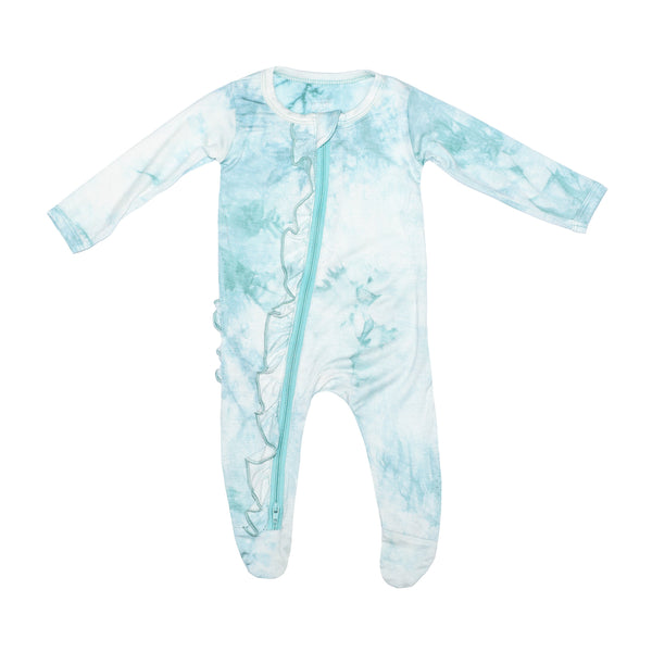 ruffle-2-way-zip-romper-marbled-aquamarine Presley Couture at Sophia's Style-Baby Zip Romper-1