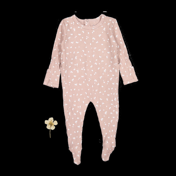 the-printed-romper-mauve-petal Lovely Littles - Sophia's StyleBack Snap Romper-1