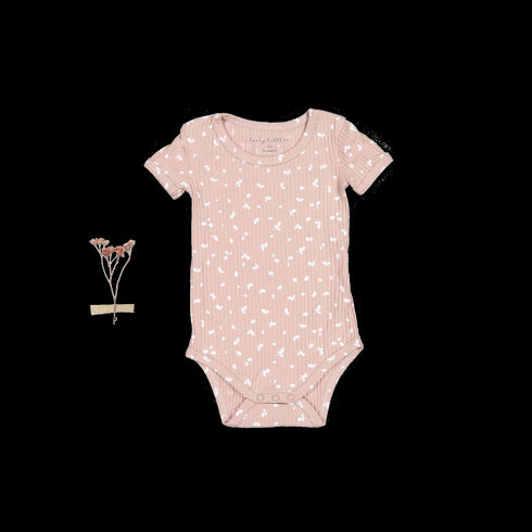 the-printed-short-sleeve-onesie-mauve-petal Lovely Littles - Sophia's StyleShort Sleeve Onesie-1