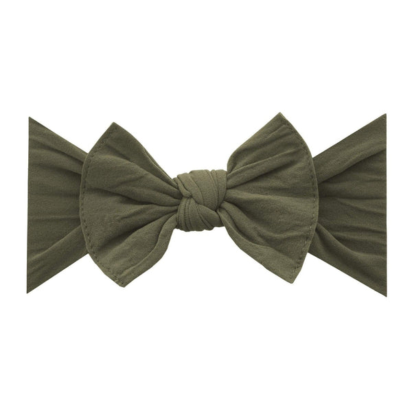 knot-army-green Baby Bling Bows clips headbands - Sophia's StyleKNOT-