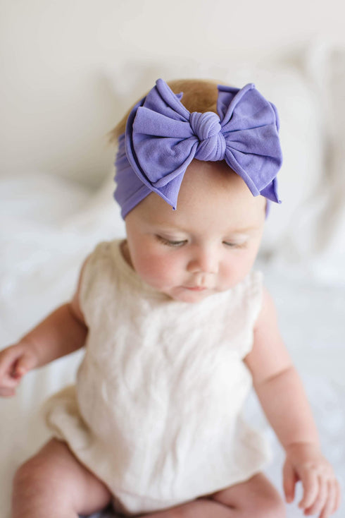 fab-bow-lous®-amethyst Baby Bling Bows clips headbands - Sophia's Style-
