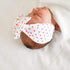 patterned-shabby-knot-white-red-dot Baby Bling Bows clips headbands - Sophia's Style-