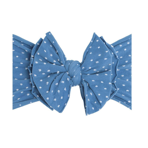 fab-bow-lous®-denim-shabby-dot Baby Bling Bows clips headbands - Sophia's StyleSHAB-BOW-LOUS-