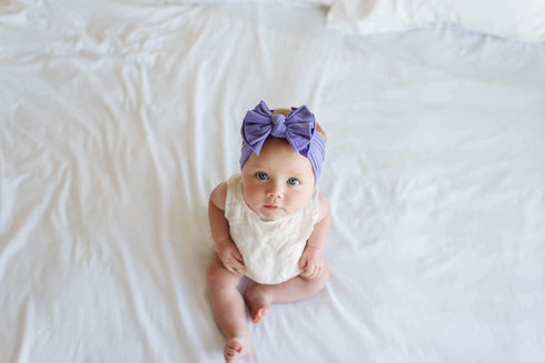 fab-bow-lous®-amethyst Baby Bling Bows clips headbands - Sophia's Style-