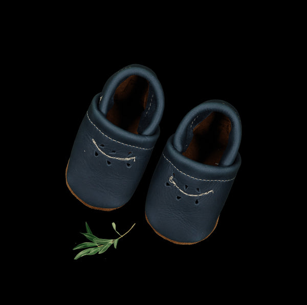 the-leather-mocc-midnight Lovely Littles - Sophia's StyleShoes-1