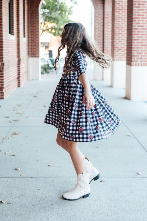 texas-tech-plaid-raider-red-3-4-sleeve-pocket-twirl-dress-Sophia's Style-6