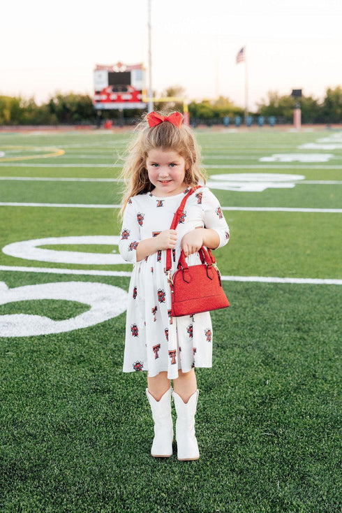 texas-tech-white-raider-red-3-4-sleeve-pocket-twirl-dress-Sophia's Style-5