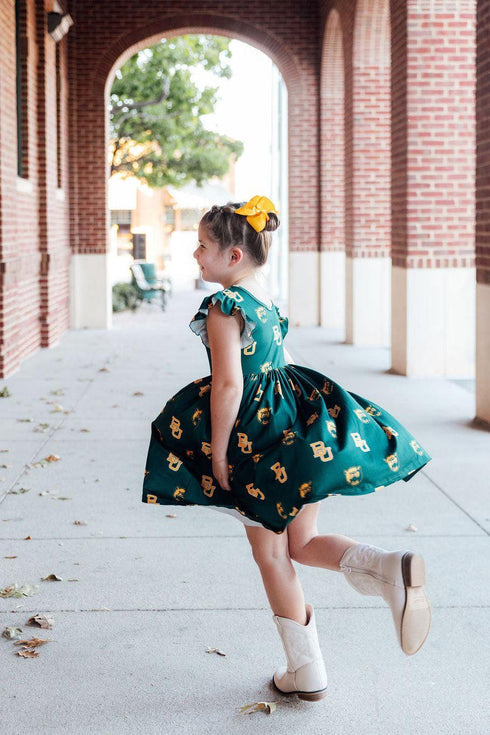 baylor-green-bear-flutter-twirl-dress-Sophia's Style-3