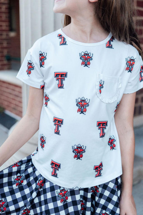 texas-tech-white-raider-red-ruffle-pocket-tee-Sophia's Style-3