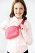 Pink Fleece Belt Bag