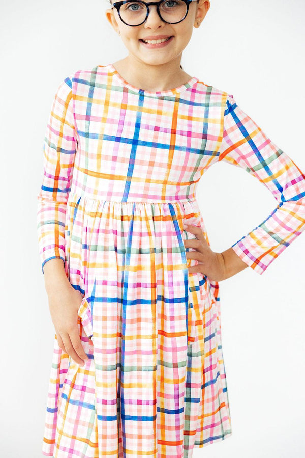 plaid-about-you-l-s-pocket-twirl-dress Mila & Rose - Sophia's StyleTwirl Dress - Pocket - L/S-1