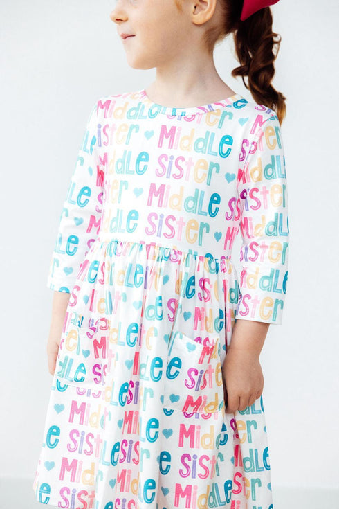 middle-sister-3-4-sleeve-pocket-twirl-dress Mila & Rose - Sophia's Style-3