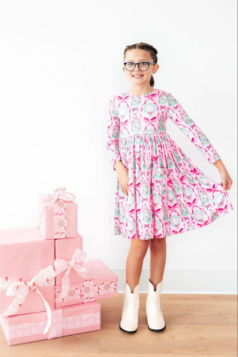 jingle-bows-l-s-pocket-twirl-dress Mila & Rose - Sophia's Style-2
