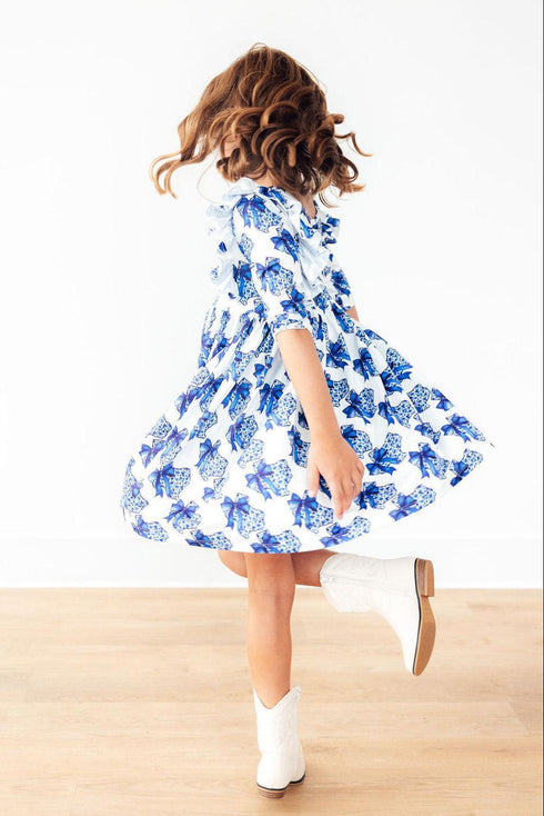 lone-star-3-4-sleeve-ruffle-twirl-dress Mila & Rose - Sophia's Style-2