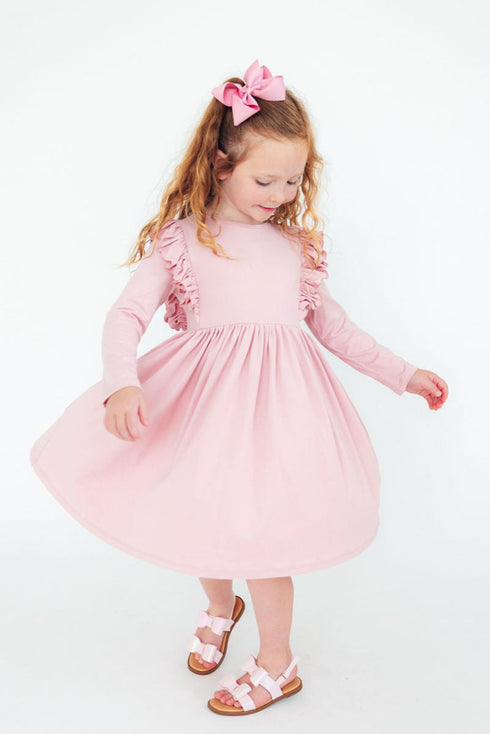 vintage-pink-l-s-ruffle-twirl-dress Mila & Rose - Sophia's Style-3