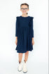 navy-l-s-ruffle-twirl-dress Mila & Rose - Sophia's Style-3