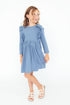 dusty-blue-l-s-ruffle-twirl-dress Mila & Rose - Sophia's Style-2