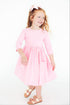 bubblegum-pink-3-4-sleeve-pocket-twirl-dress Mila & Rose - Sophia's Style-4