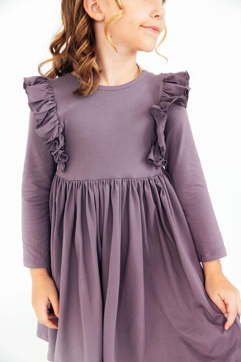 vintage-violet-l-s-ruffle-twirl-dress Mila & Rose - Sophia's StyleTwirl Ruffle Dress L/S-1