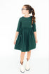 spruce-3-4-sleeve-pocket-twirl-dress Mila & Rose - Sophia's StyleTwirl Pocket Dress 3/4-1