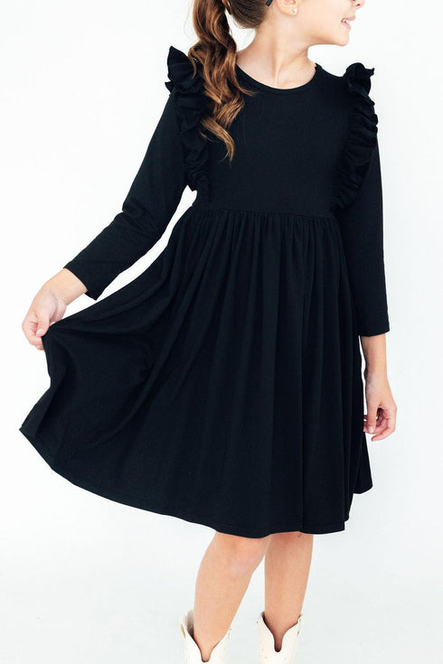 black-l-s-ruffle-twirl-dress Mila & Rose - Sophia's Style-3