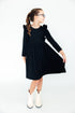 black-l-s-ruffle-twirl-dress Mila & Rose - Sophia's StyleTwirl Ruffle Dress L/S-1