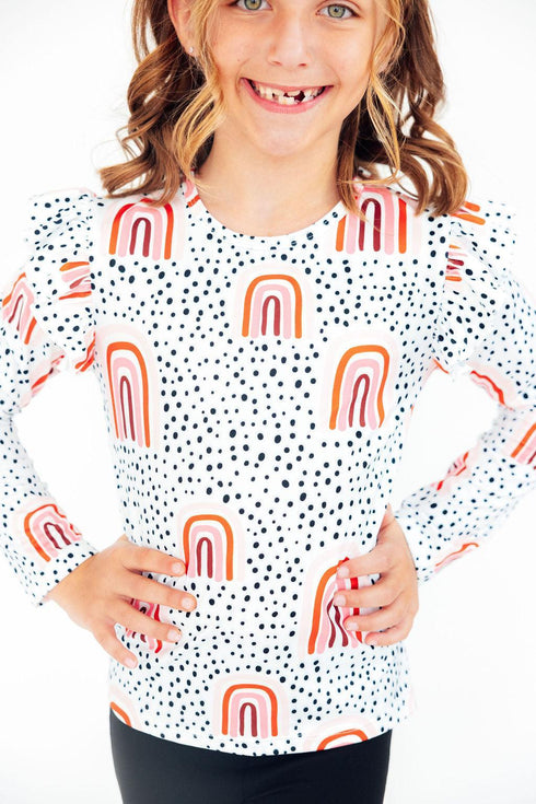 rainbow-vibes-3-4-sleeve-pocket-twirl-dress Mila & Rose-Sophia's StyleTwirl Pocket Dress 3/4-https://cdn.shopify.com/s/files/1/0303/8344/0012/files/25.08.milarose.house-82.jpg?v=1762180547