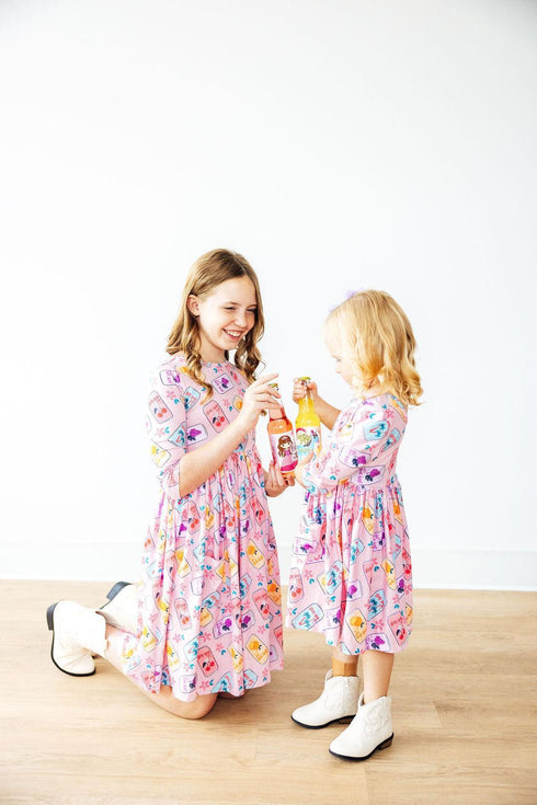 girly-pop-3-4-sleeve-pocket-twirl-dress Mila & Rose - Sophia's Style-8