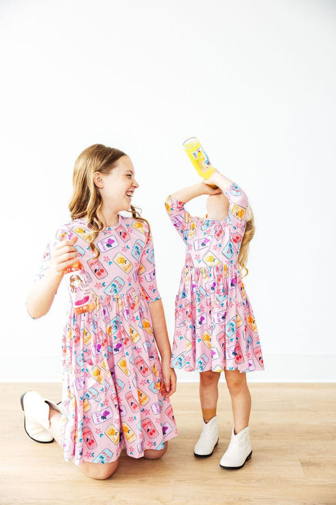 girly-pop-3-4-sleeve-pocket-twirl-dress Mila & Rose - Sophia's Style-2