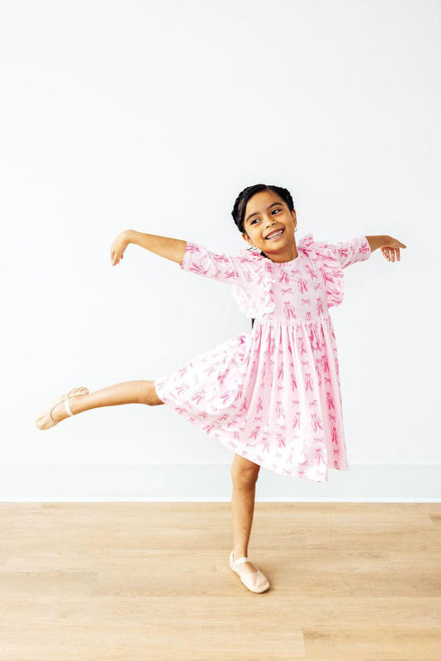 twirling-en-pointe-3-4-sleeve-ruffle-twirl-dress Mila & Rose - Sophia's Style-3