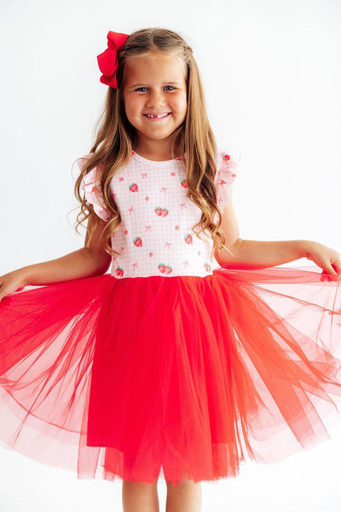 summer-strawberries-flutter-sleeve-tutu-dress-sophias-style-2
