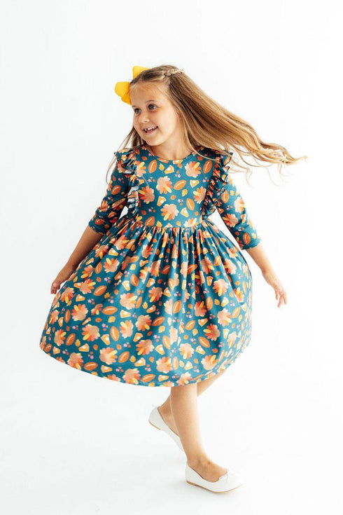 gobble-til-you-wobble-3-4-sleeve-ruffle-twirl-dress-sophias-style-3