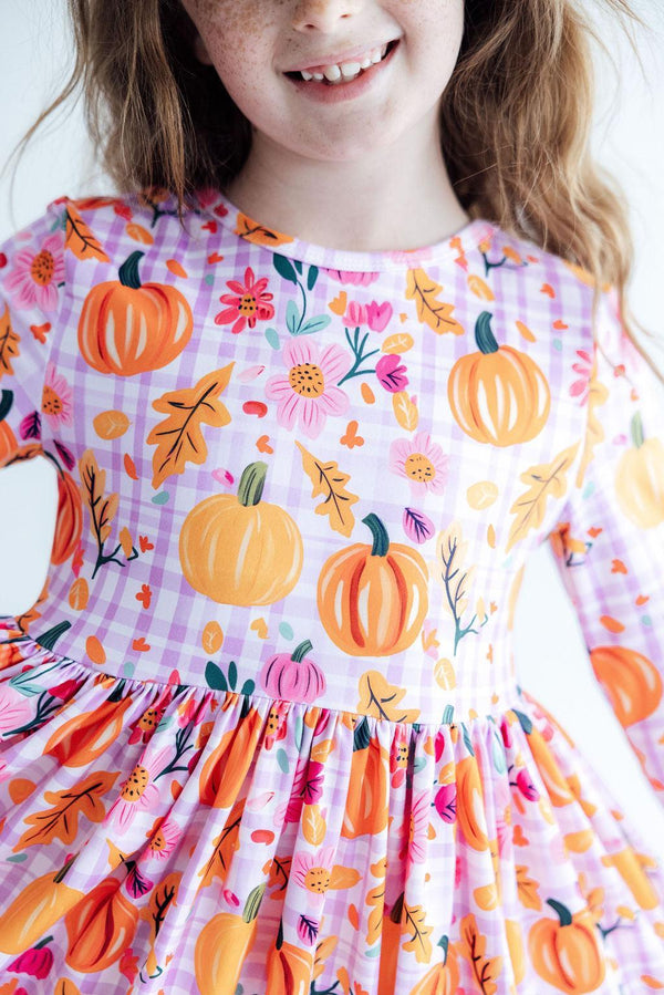 pumpkin-party-3-4-sleeve-pocket-twirl-dress-sophias-styleTwirl Pocket Dress 3/4-1
