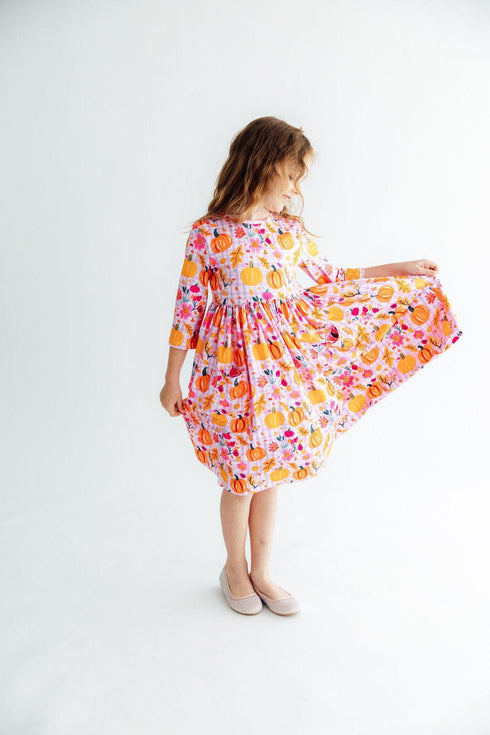 pumpkin-party-3-4-sleeve-pocket-twirl-dress-sophias-style-3