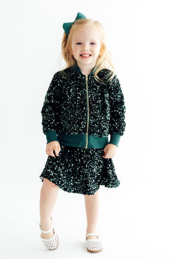 hunter-green-velvet-sequin-twirl-skort-mila-rose-sophias-styleSequin Skort-1