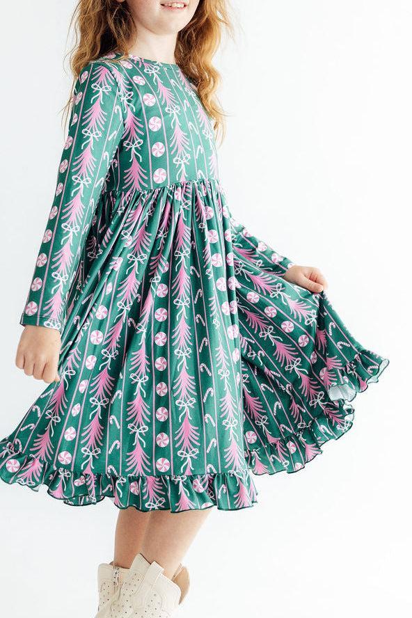 christmas-treats-l-s-ruffle-hem-twirl-dress-mila-rose-sophias-styleTwirl Dress - L/S - Ruffle Hem-1