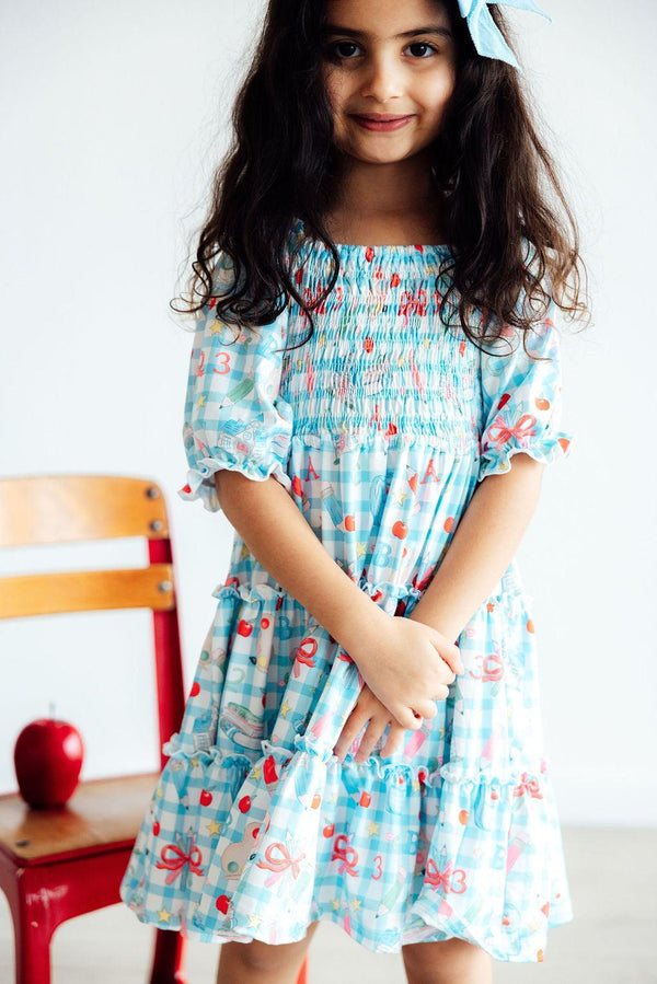 honor-roll-smocked-ruffle-dress Mila & Rose - Sophia's StyleSmocked Ruffle Dress-1