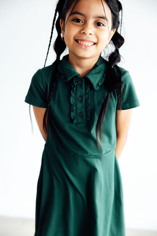 spruce-s-s-polo-dress Mila & Rose - Sophia's StyleS/S Polo Dress-1
