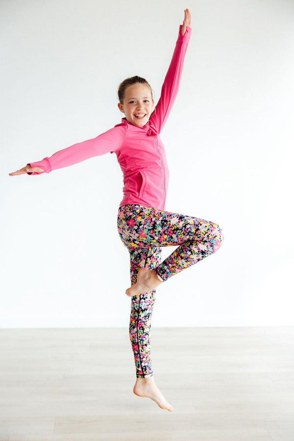 flexible-floral-active-legging Mila & Rose - Sophia's StyleActive Legging-1