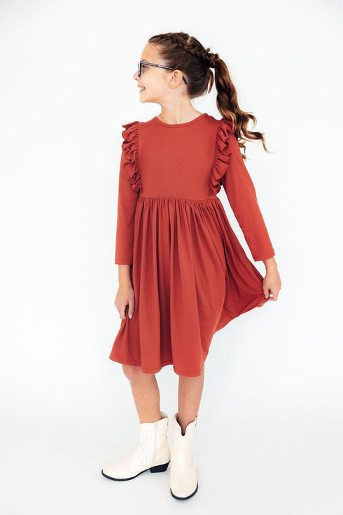 pumpkin-spice-l-s-ruffle-twirl-dress Mila & Rose - Sophia's Style-2