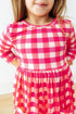 hot-pink-gingham-3-4-sleeve-pocket-twirl-dress-Sophia's Style-3