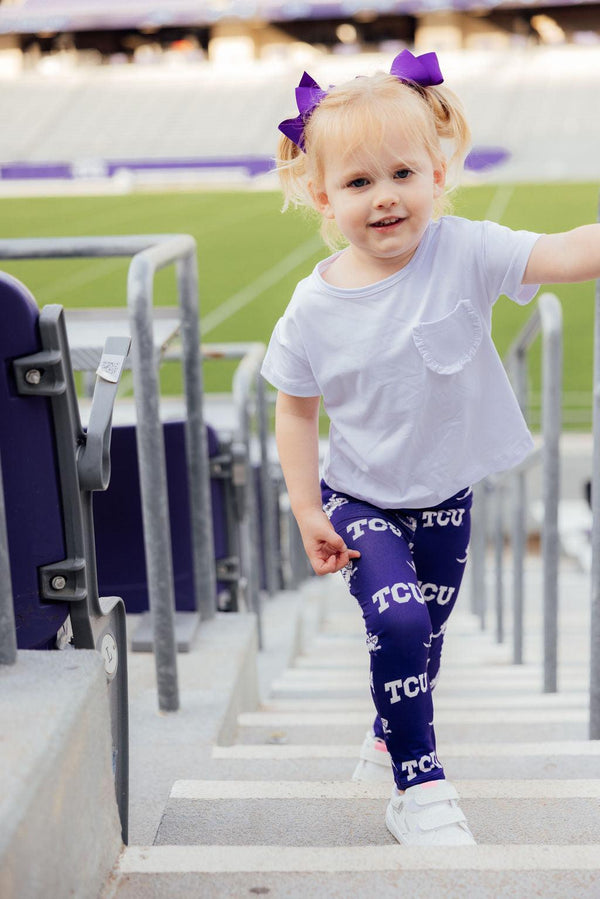 tcu-purple-frog-leggings Mila & Rose - Sophia's StyleLeggings-1