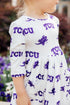 tcu-white-frog-3-4-sleeve-pocket-twirl-dress Mila & Rose - Sophia's StyleTwirl Pocket Dress 3/4-1