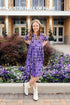 tcu-plaid-frog-3-4-sleeve-pocket-twirl-dress Mila & Rose - Sophia's StyleTwirl Pocket Dress 3/4-1