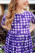 tcu-plaid-frog-3-4-sleeve-pocket-twirl-dress Mila & Rose - Sophia's Style-4