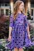tcu-plaid-frog-3-4-sleeve-pocket-twirl-dress Mila & Rose - Sophia's Style-7