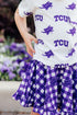 tcu-plaid-frog-ruffle-twirl-skort Mila & Rose - Sophia's Style-2