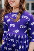 tcu-purple-frog-3-4-sleeve-pocket-twirl-dress Mila & Rose - Sophia's Style-5