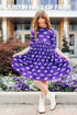 tcu-purple-frog-3-4-sleeve-pocket-twirl-dress Mila & Rose - Sophia's StyleTwirl Pocket Dress 3/4-1