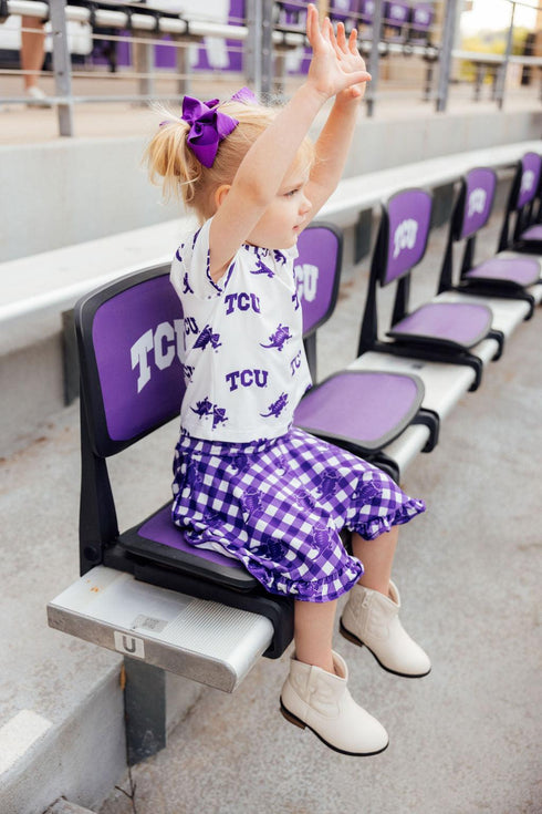 tcu-plaid-frog-ruffle-twirl-skort Mila & Rose - Sophia's Style-3